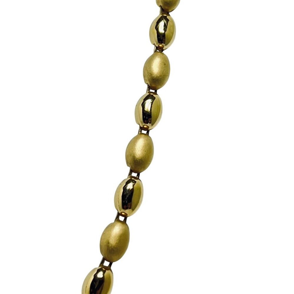 Vintage Gold Tone Oval Link Necklace (5697) - Picture 4 of 9